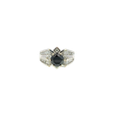 18K Yellow Gold Black Diamond Ring