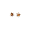 14K Yellow Gold Diamond Earring Jackets