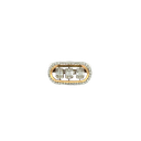 18K Two-Tone Gold Diamond Cocktail and Fashion Ring