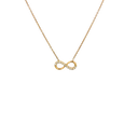 14K Yellow Gold Diamond Infinity Necklace, 0.09ct tw