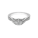 14K White Gold Diamond Fashion Ring