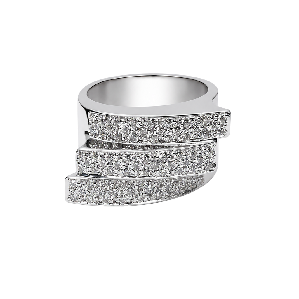 14K White Gold Diamond Cocktail Ring