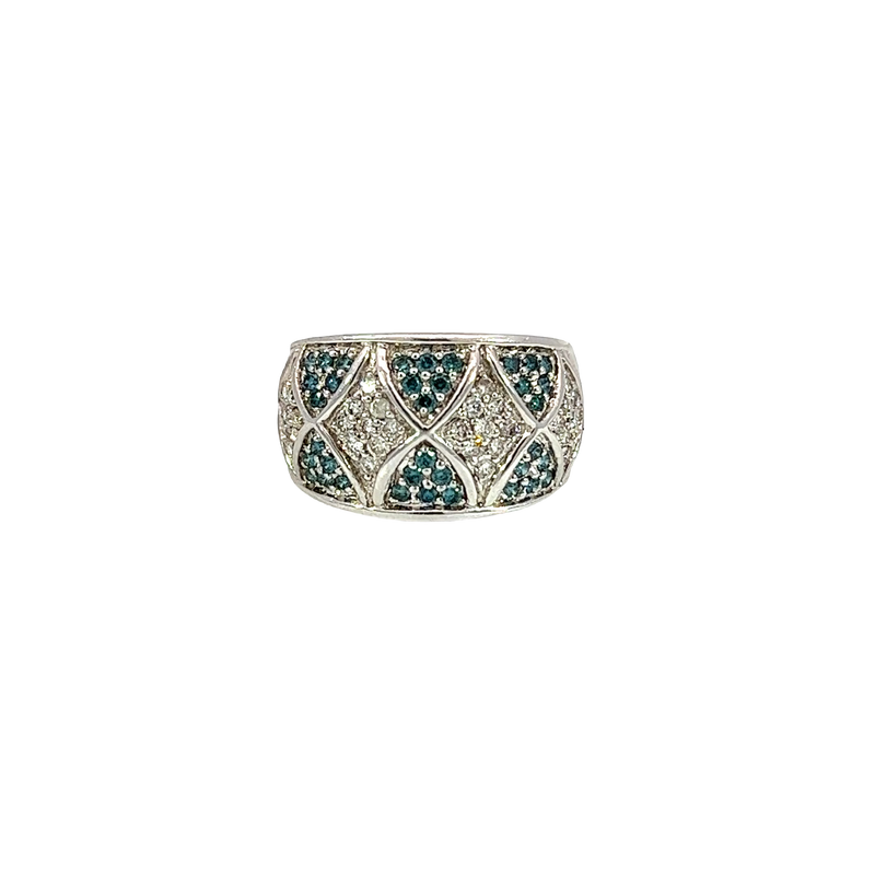 14K White Gold Diamond Cocktail Ring