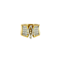 18K Yellow Gold Diamond Engagement Ring