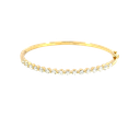 14K Yellow Gold Diamond Bangle Bracelet