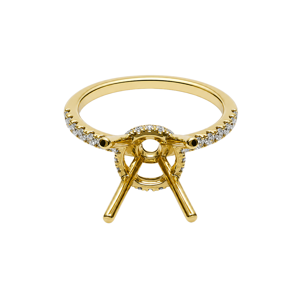 18K Yellow Gold Diamond Ring