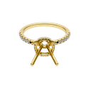 18K Yellow Gold Diamond Ring
