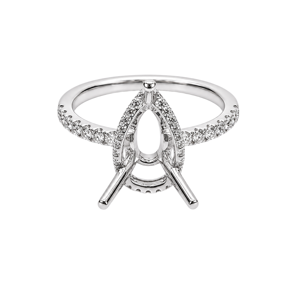 18K White Gold Diamond Ring