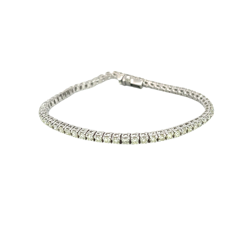 14K White Gold Diamond Tennis Bracelet
