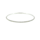 14K White Gold Diamond Bangle Bracelet