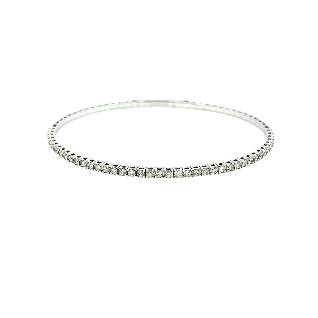 14K White Gold Diamond Tennis Bracelet