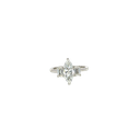 14K White Gold Diamond Engagement Ring