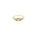 14K Yellow Gold Diamond Engagement Ring