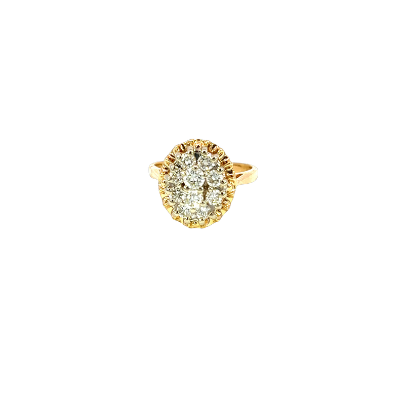 14K Yellow Gold Diamond Ring