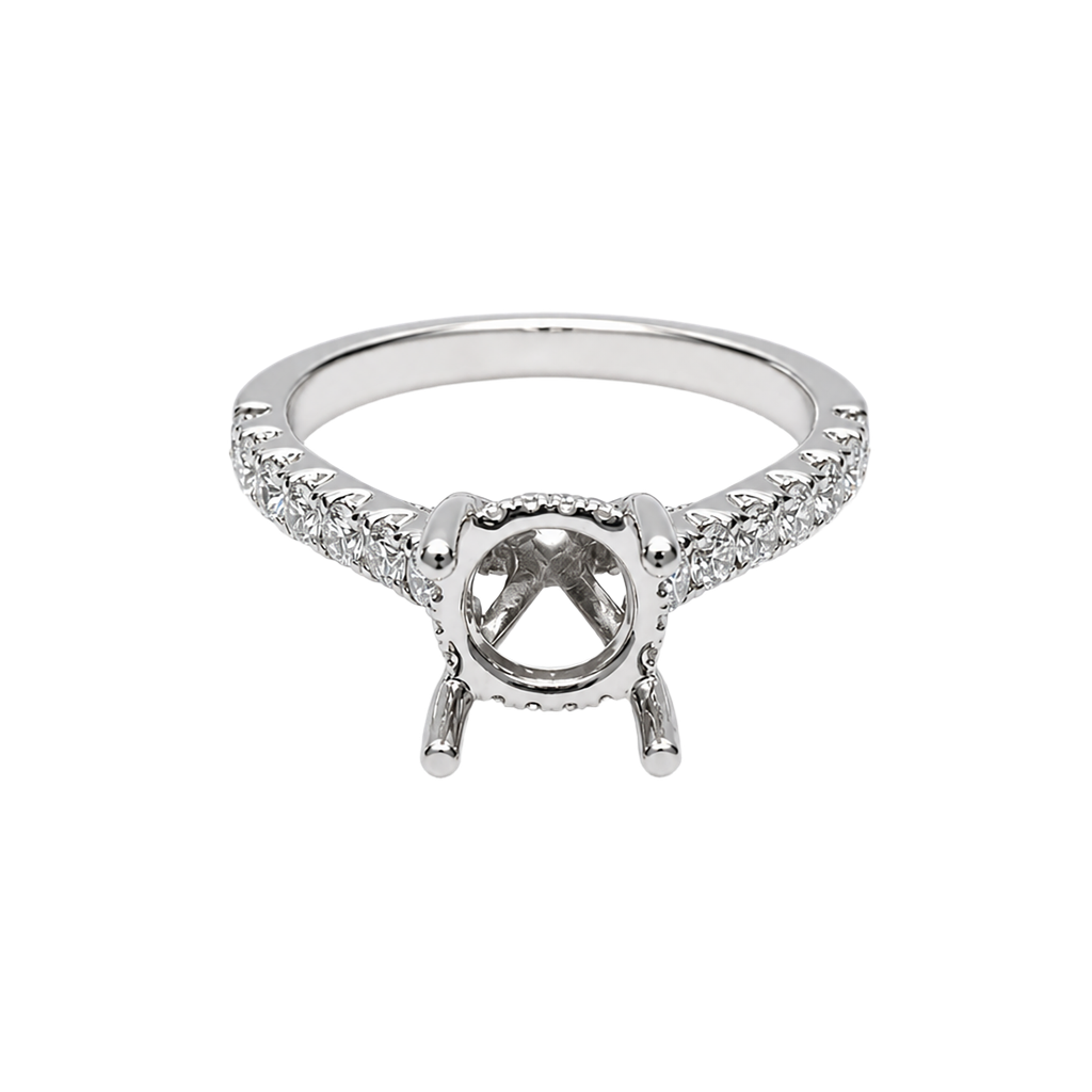 18K White Gold Diamond Fashion Ring