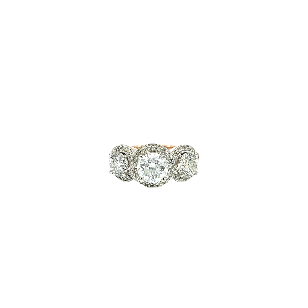 18K White,Rose Gold Diamond and Fancy Diamond Fashion Ring