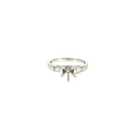 18K White Gold Diamond Engagement Ring