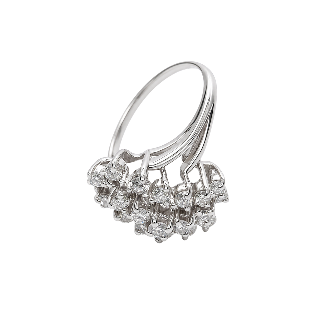 14K White Gold Diamond Ring