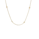 14K Yellow Gold Diamond "By The Yard" Station Necklace, 0.50ct tw