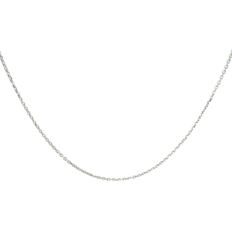 14K White Gold 24" Adjustable Chain