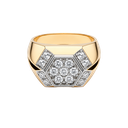 14K Two-Tone Gold Diamond Fashion Ring