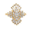 14K Yellow Gold Diamond Ring