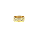 14K Two-Tone Men's Gold and Diamond Band
