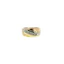 14K Two-Tone Men's Gold and Diamond Ring