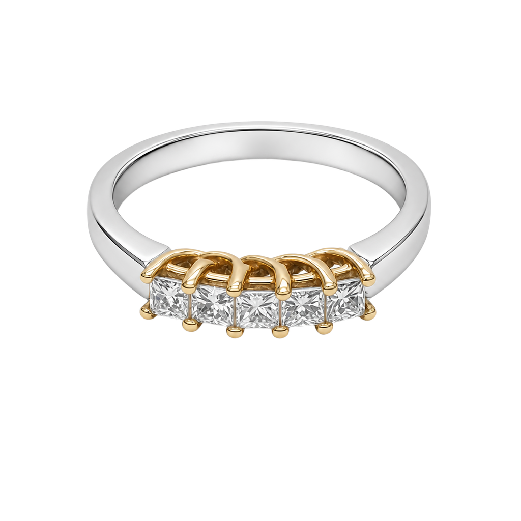 14K Two-Tone Gold Diamond Fashion Ring