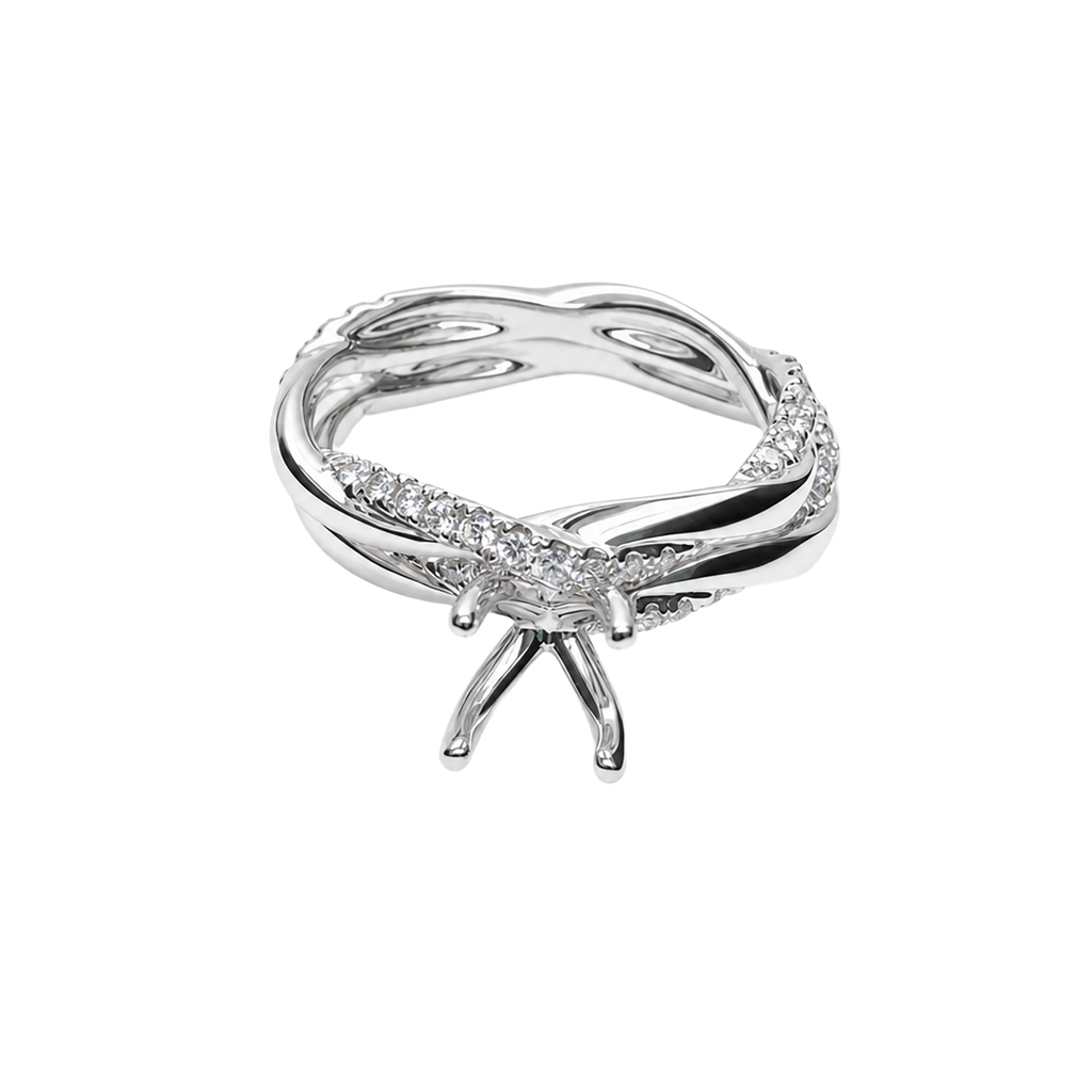 18K White Gold Diamond Wedding Set