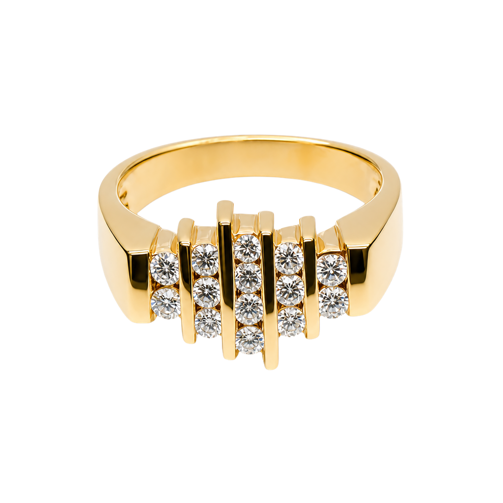 14K Yellow Gold Diamond Ring