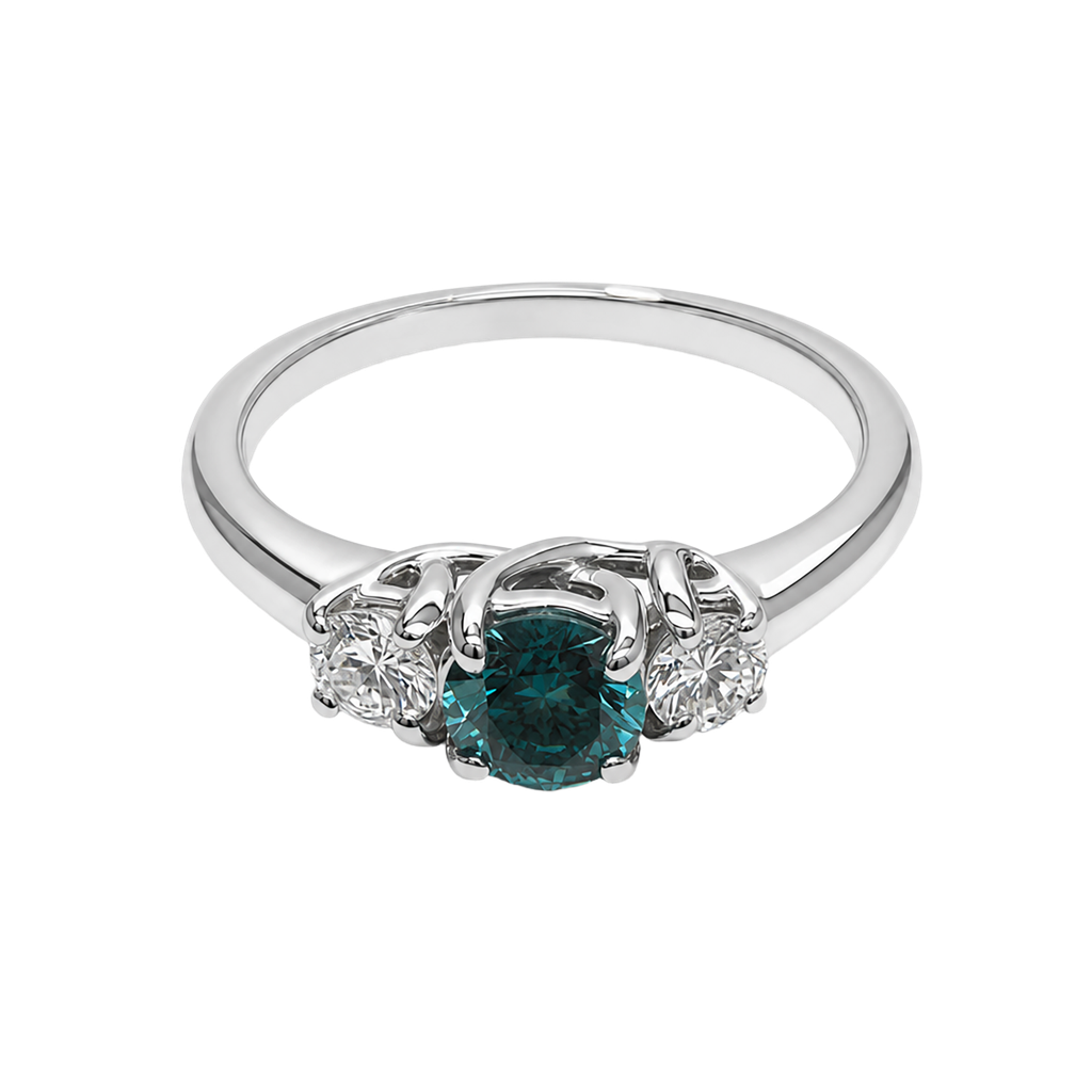 14K White Gold Diamond Ring