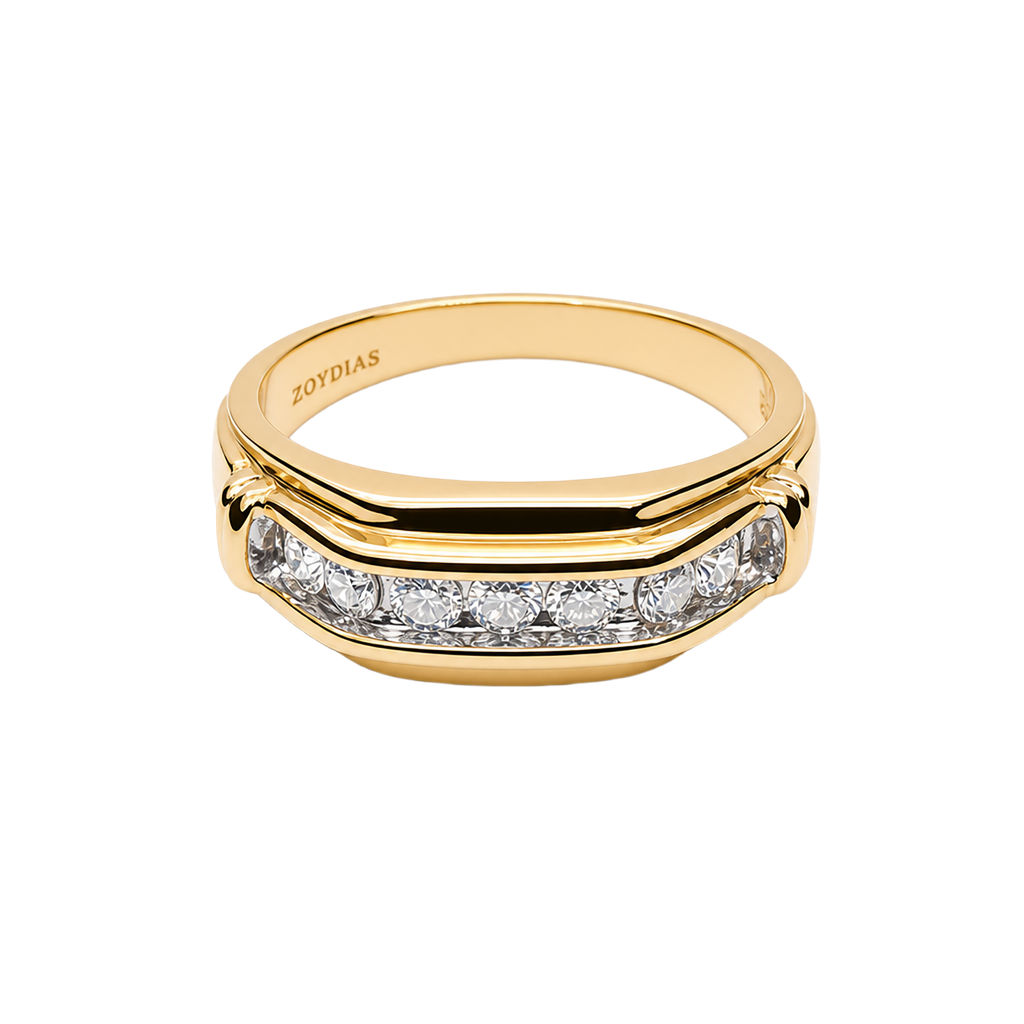 14K Yellow Gold Diamond Ring