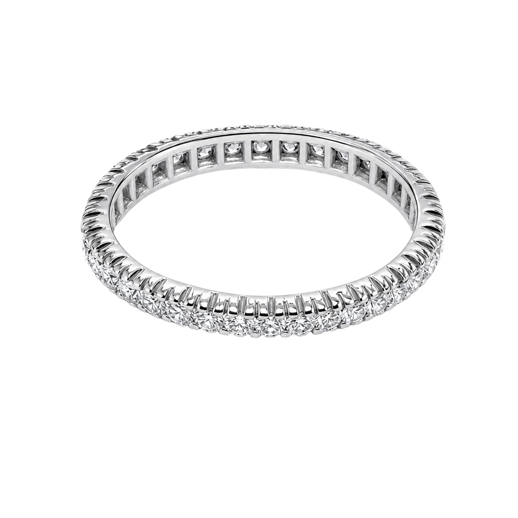 Platinum White Diamond Eternity Band