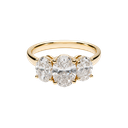14K Yellow Gold Lab Diamond Ring