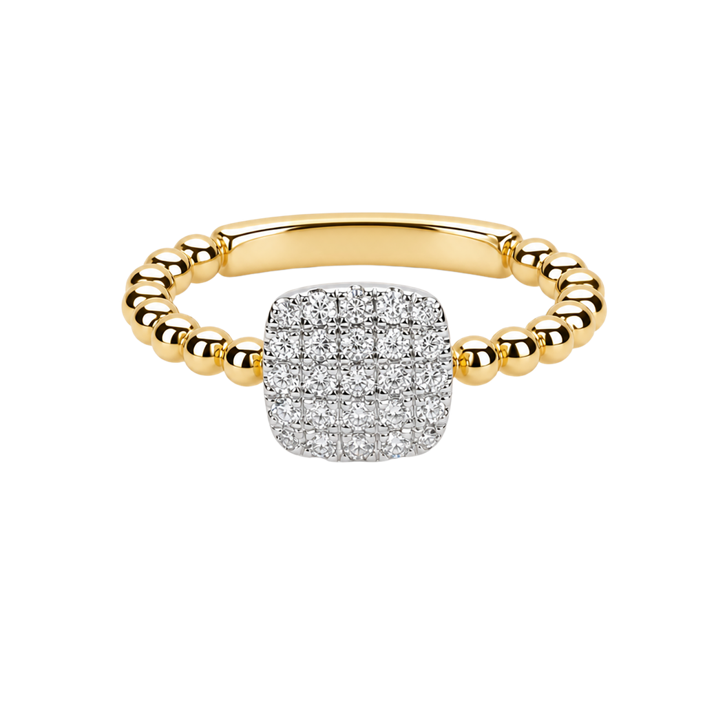 18K Yellow Gold Diamond Ring