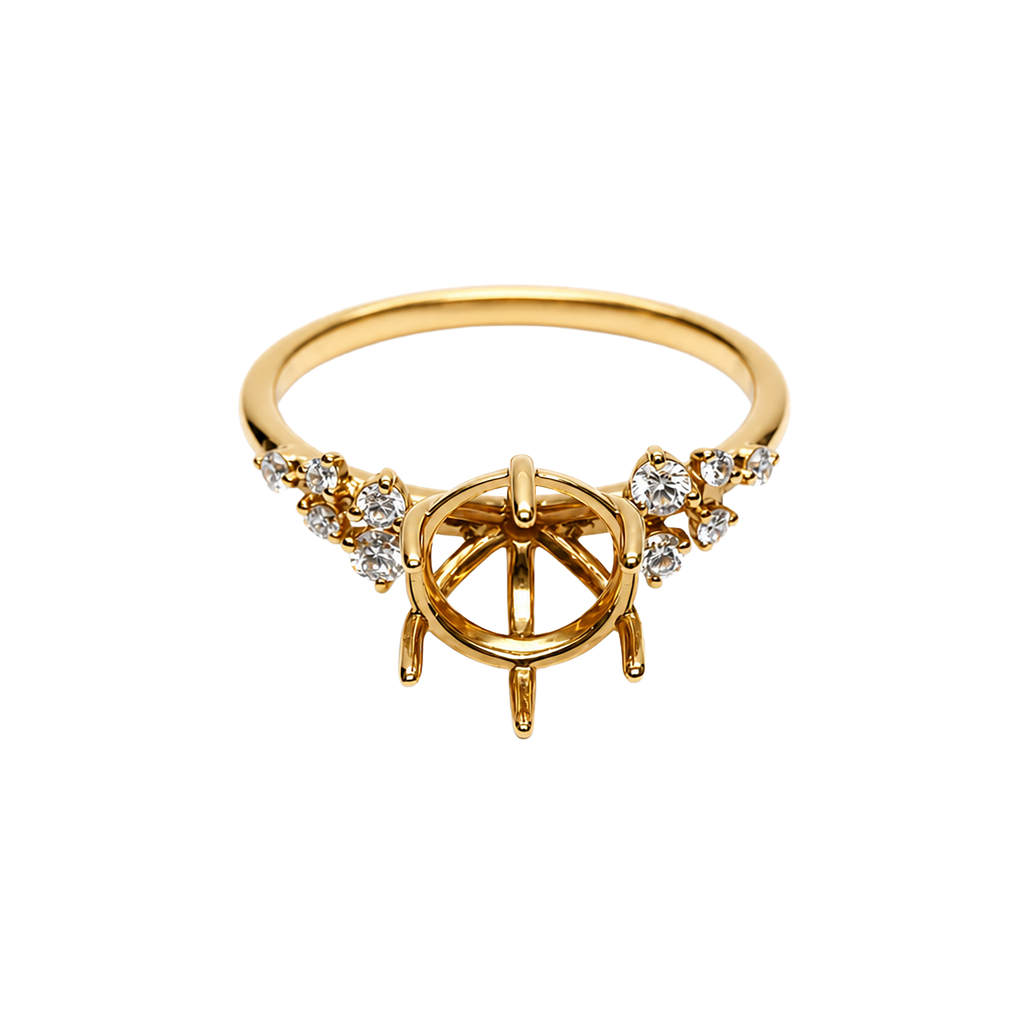 18K Yellow Gold Diamond Ring