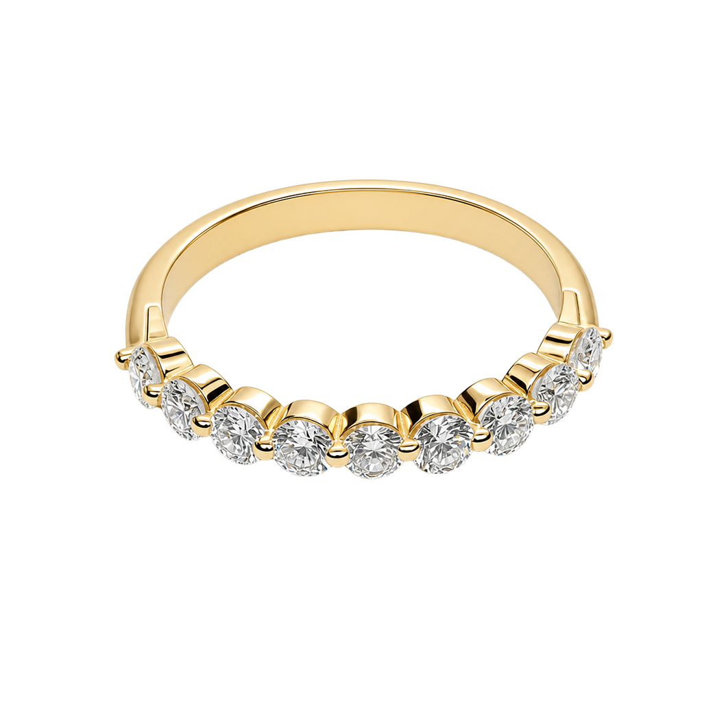 14K Yellow Gold Lab Diamond Band