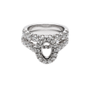 14K White Gold Diamond Engagement Set
