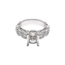 14K White Gold Diamond Engagement Ring