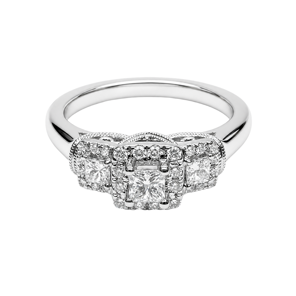 14KW White Gold Diamond Ring