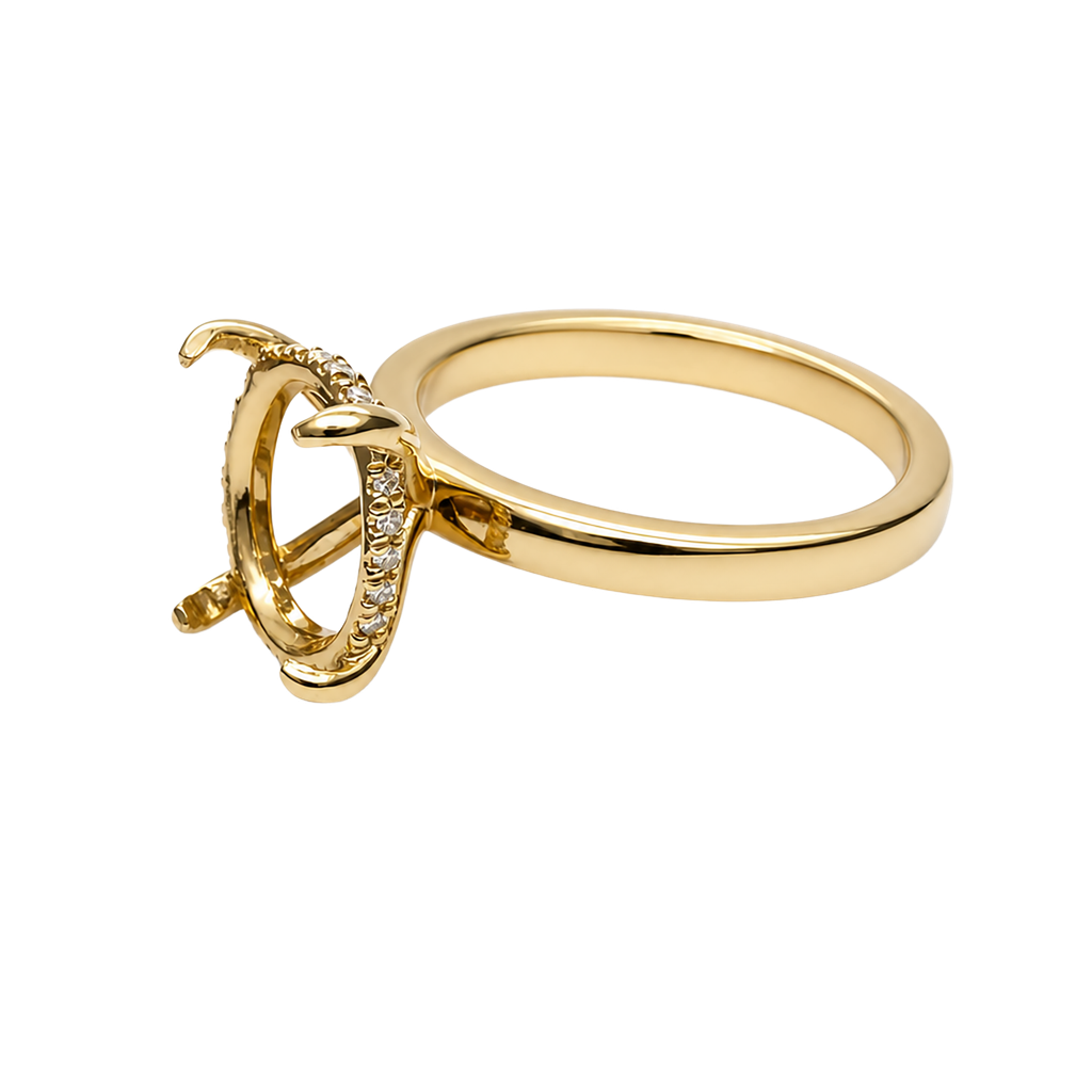 14KY Yellow Gold Lab Diamond Ring