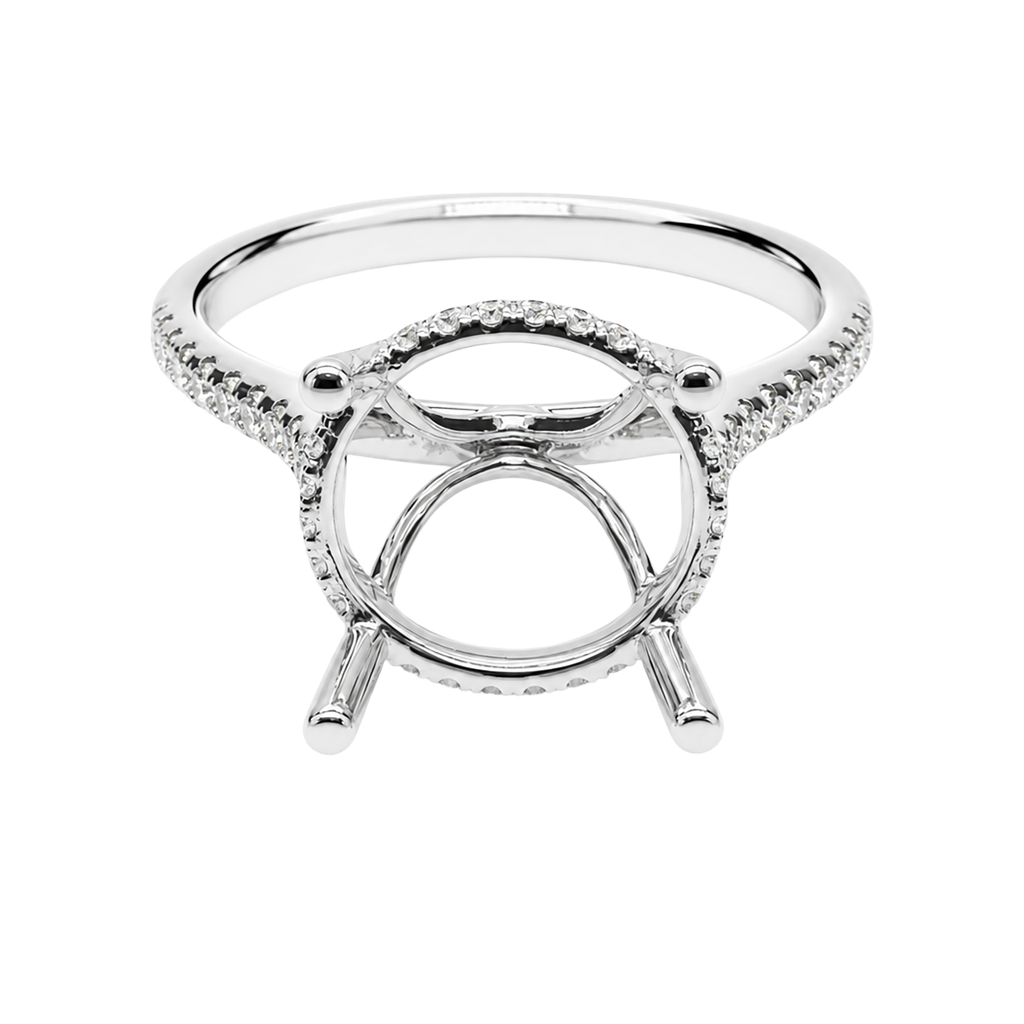 18K White Gold Diamond Ring
