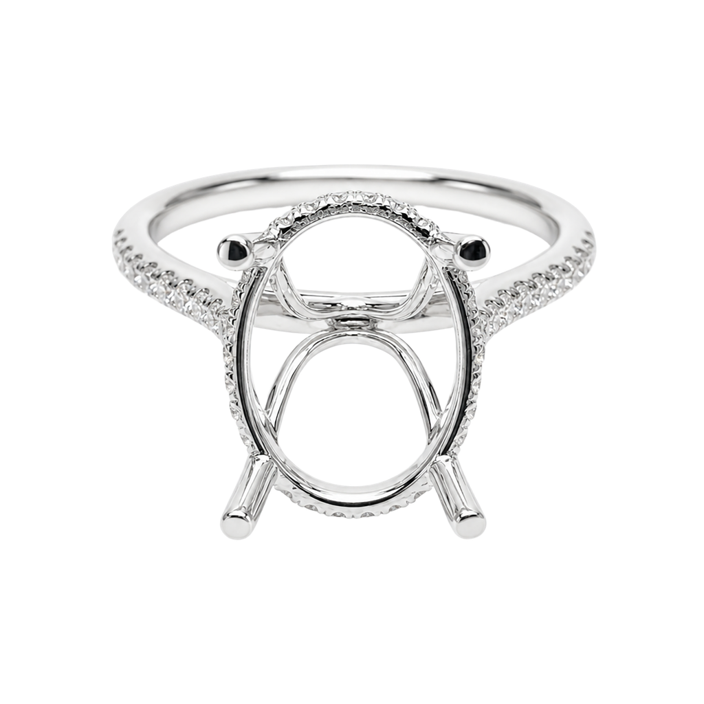 18K White Gold Diamond Ring