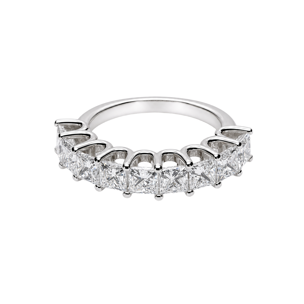14K White Gold Lab Diamond Band