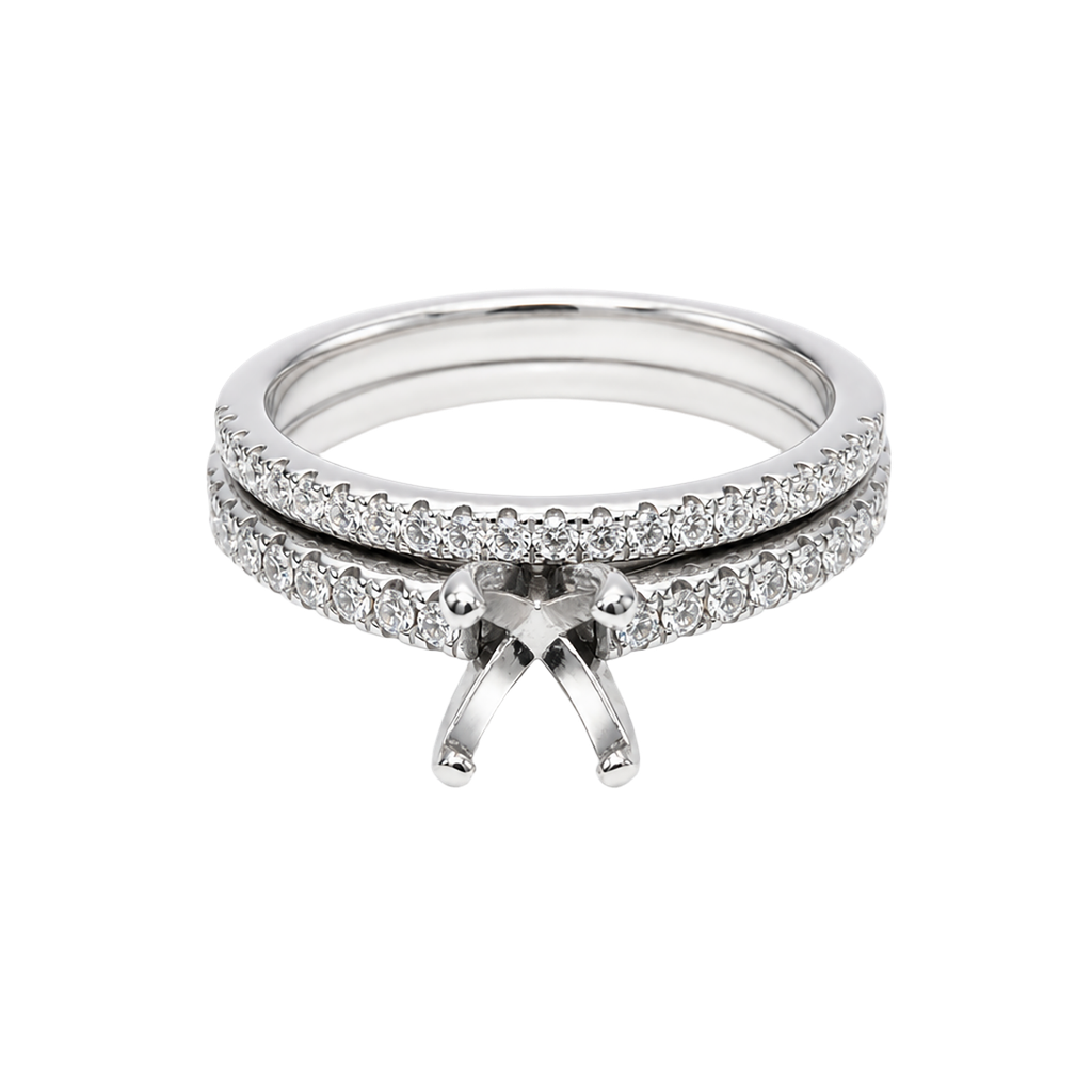 14K White Gold Diamond Ring