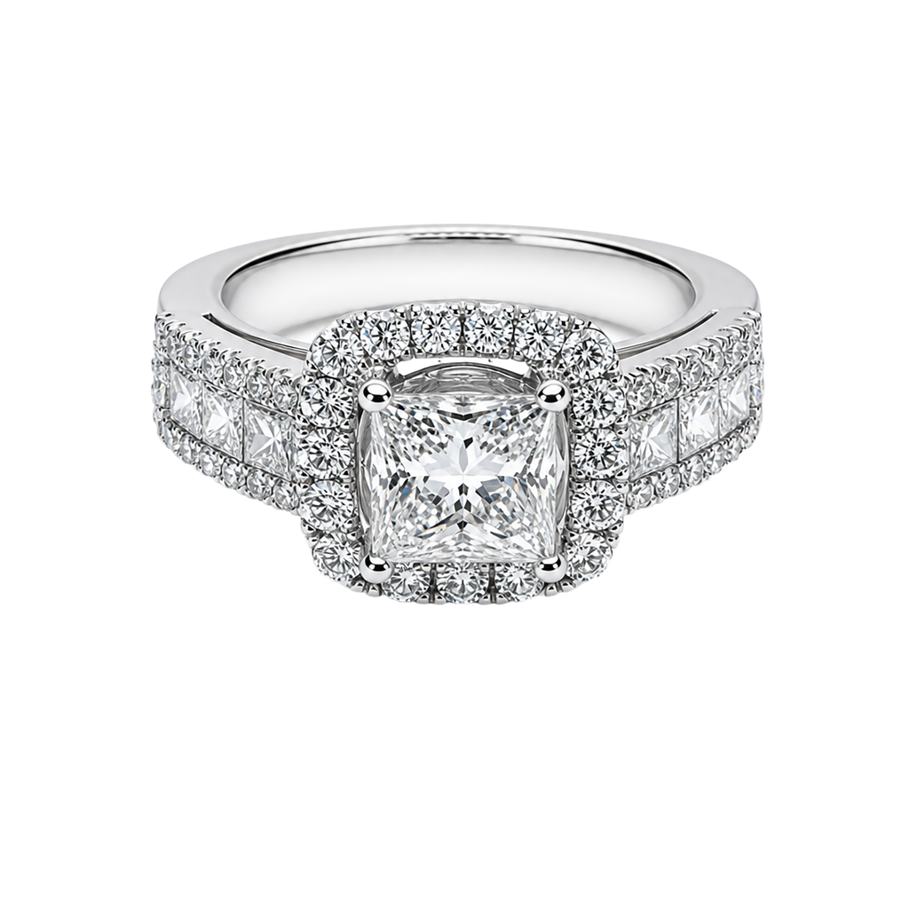 18K White Gold Diamond Ring