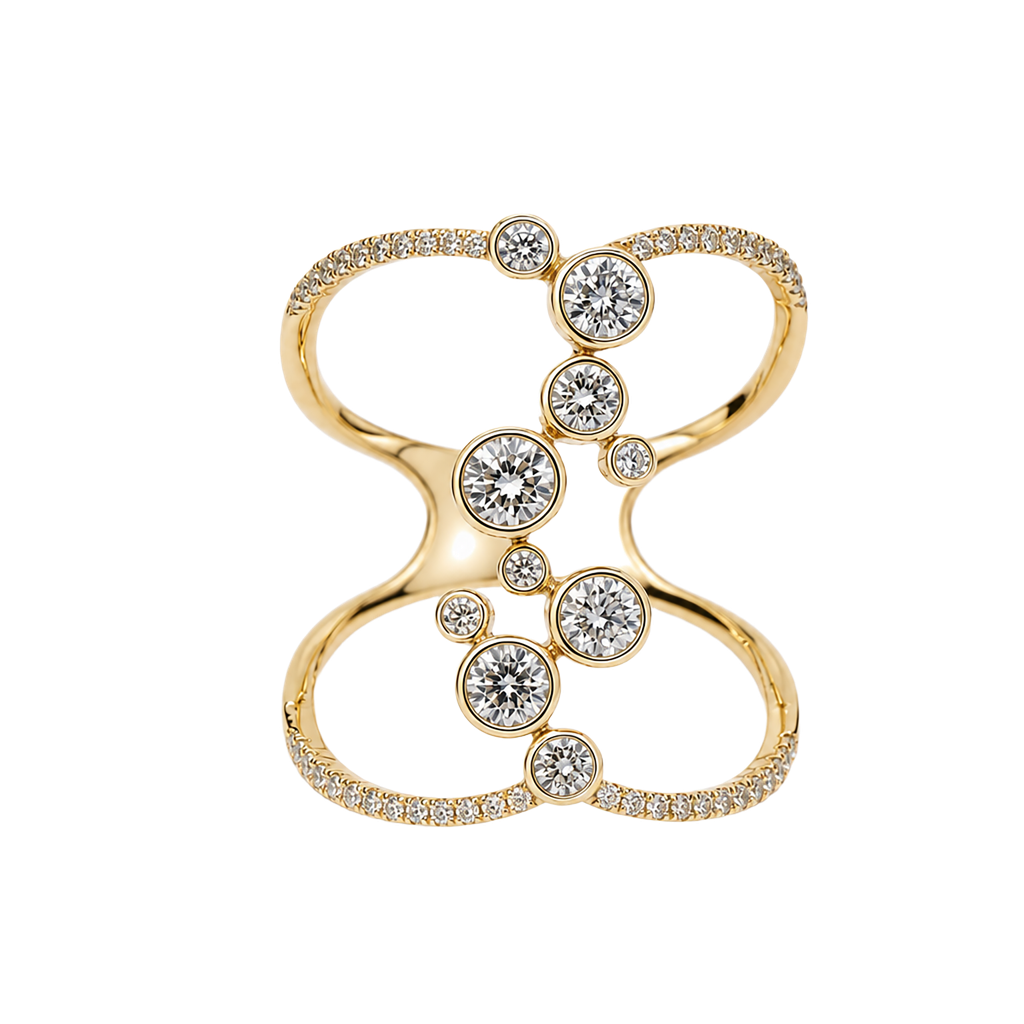 14K Yellow Gold Diamond Ring