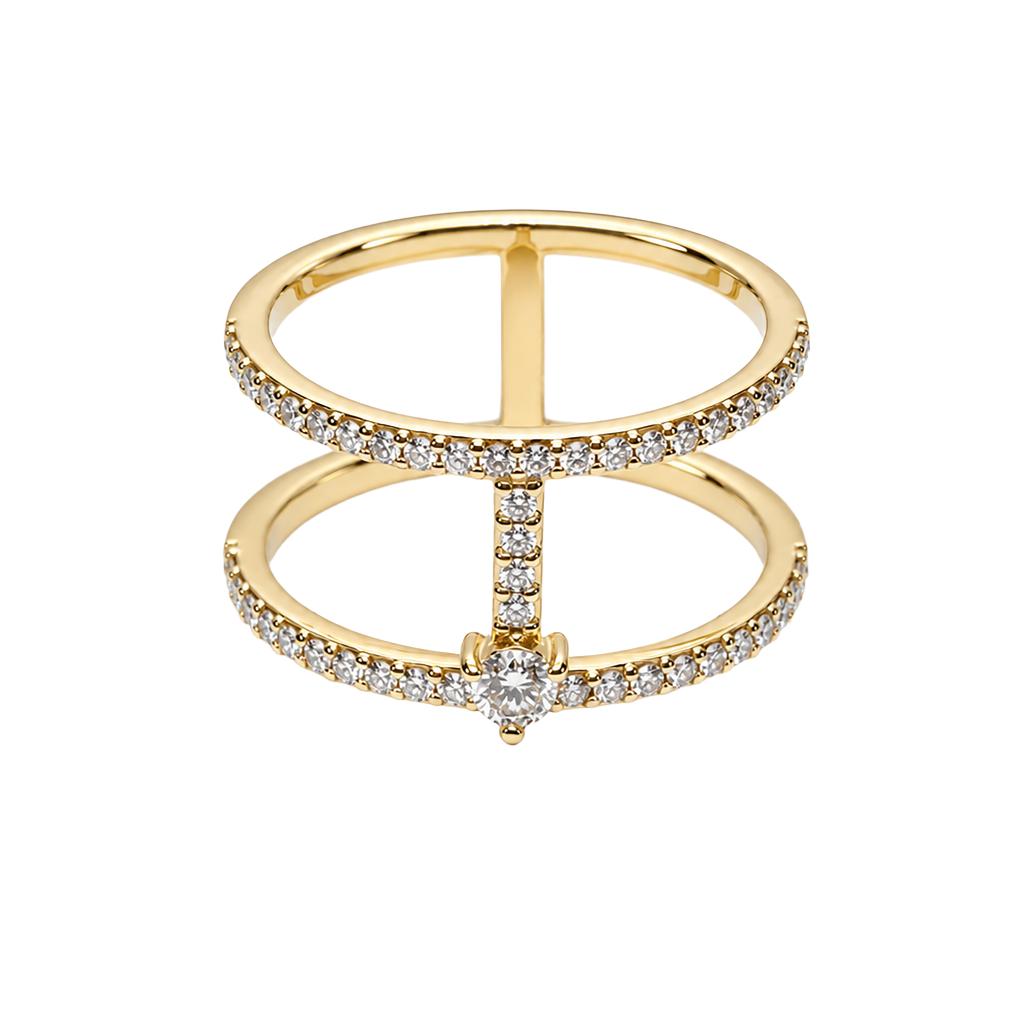 14K Yellow Gold Diamond Ring