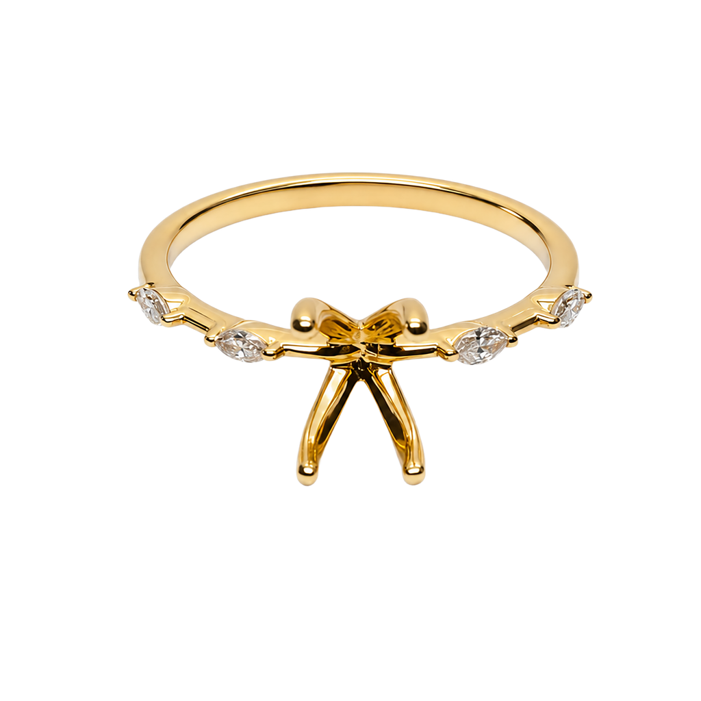 14K Yellow Gold Diamond Ring